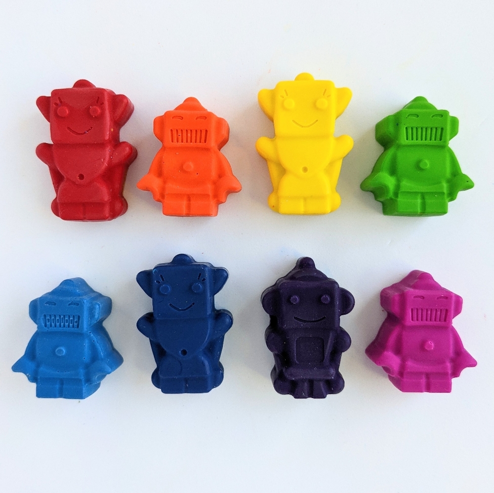 Robot Crayon Set